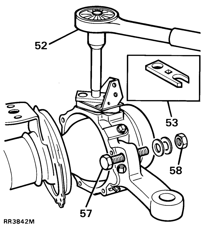 Place mud shield in position and secure stub