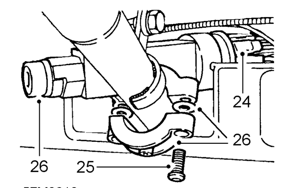 Brake pedal – Remove steering column and upper mounting bracket from vehicle.