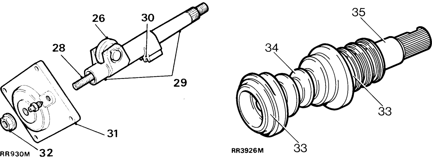 Sector shaft assembly valve and worm assembly