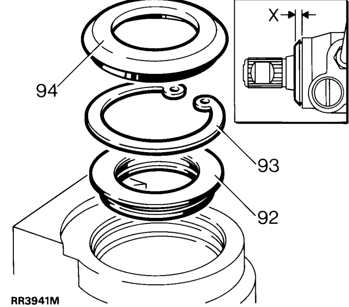 Input shaft oil seal – Fit steering box See Repair, Power Steering Box .