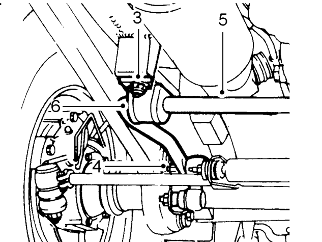 Self locking nuts anti-roll [sway] bar – Raise vehicle on a ramp [hoist].