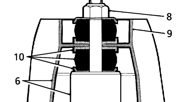 Front shock absorber refit – Remove four shock absorber bracket fixings.
