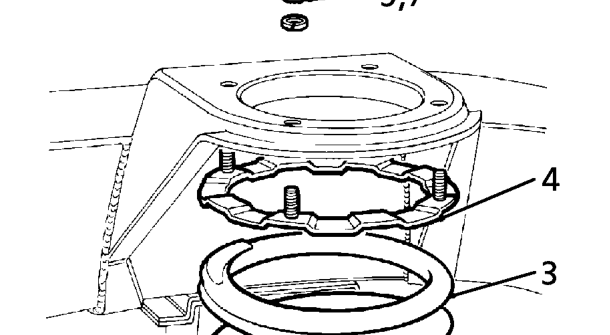 Remove remove – Withdraw shock absorber bracket securing ring.