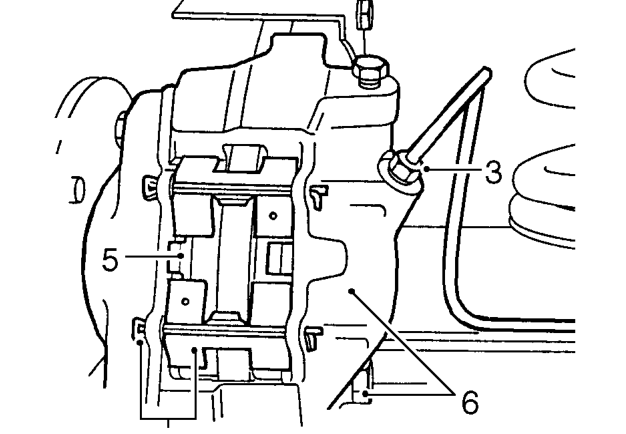 Rear brake calipers refit – Using a recognised hose clamp, clamp flexible brake hose above rear axle.