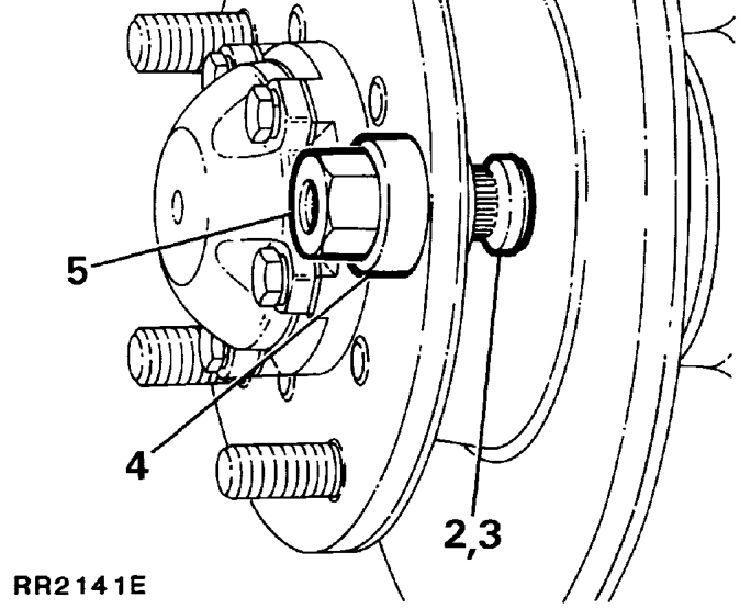 Remove remove – Drive stud out of driveshaft flange.