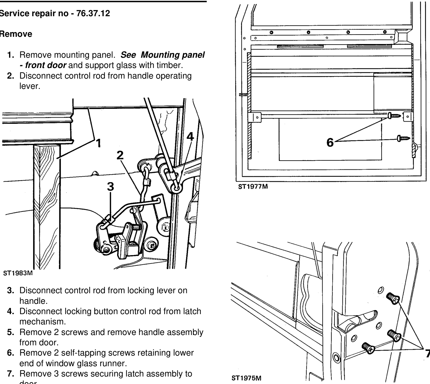 Latch assembly - front door