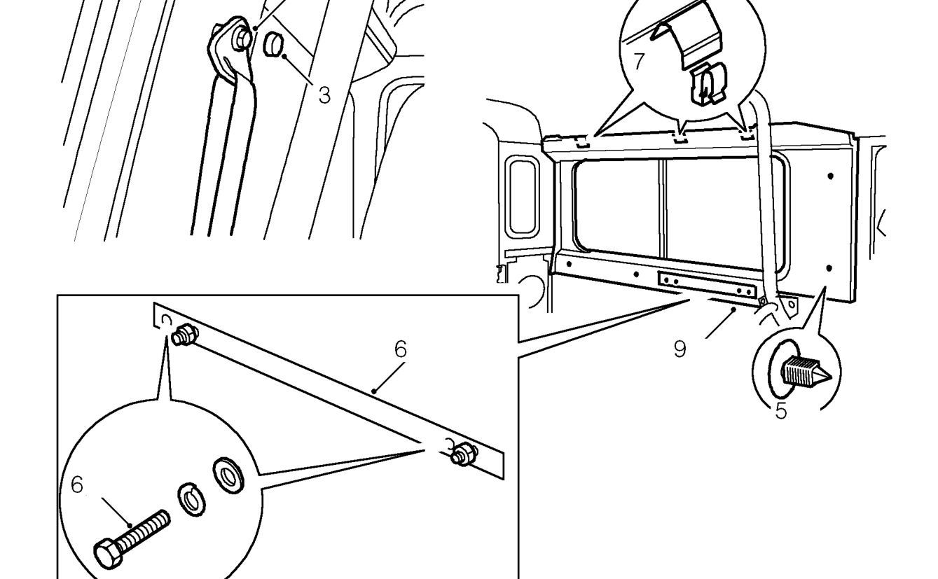 Side trim panel - hard top – Remove side trim panel from vehicle.
