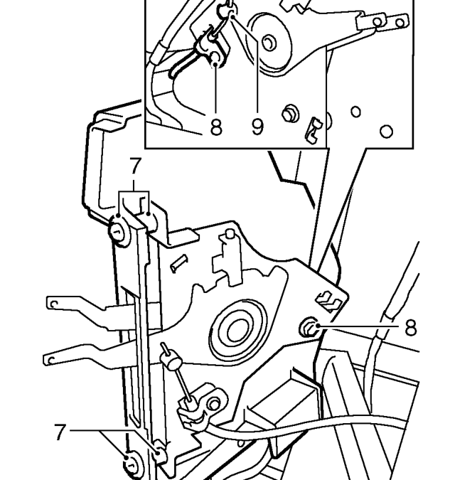 Heater control cable - air distribution – Remove 3 screws and detach side cover, complete with control lever assembly. 13. Check con