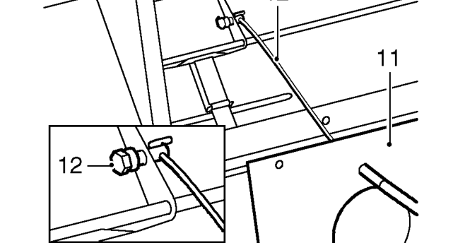 Heater control cable - air distribution – Slacken grub screw and release inner cable from clevis. See CHASSIS AND BODY, Repair, Heat