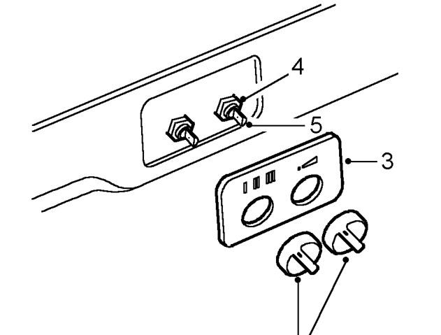 Control switches resistor unit – Remove fascia duct bezel. See fascia duct bezel