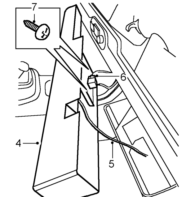 Note: connector wiring: g, b/w, n/r, n/w – Remove 3 screws securing inside of bezel to panel.