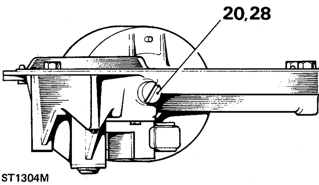 Fit brush gear assembly. 28. To adjust armature shaft end-float, hold yoke