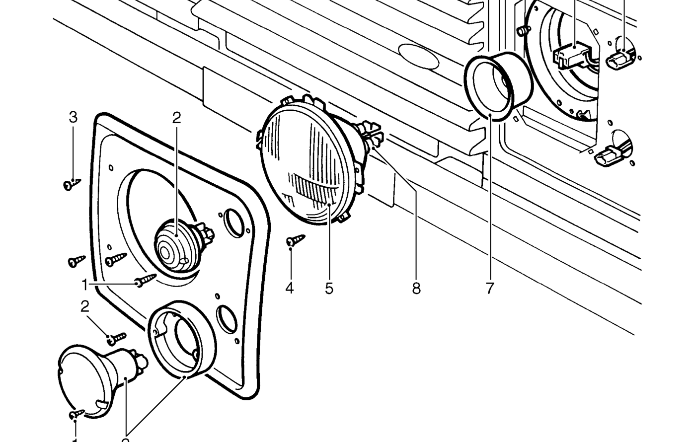 Headlamp – Service repair no - 86.40.02
