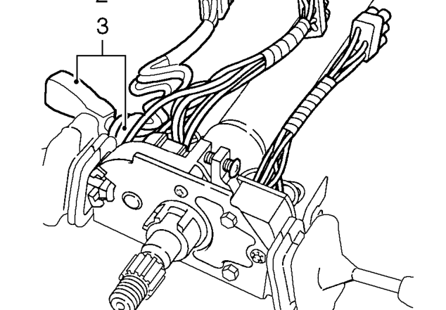 Remove steering column nacelle.