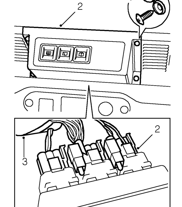 SWITCH PANEL - REAR DOOR SERVICES HEATED REAR SCREEN, REAR WIPER AND WASHER SWITCHES Servi