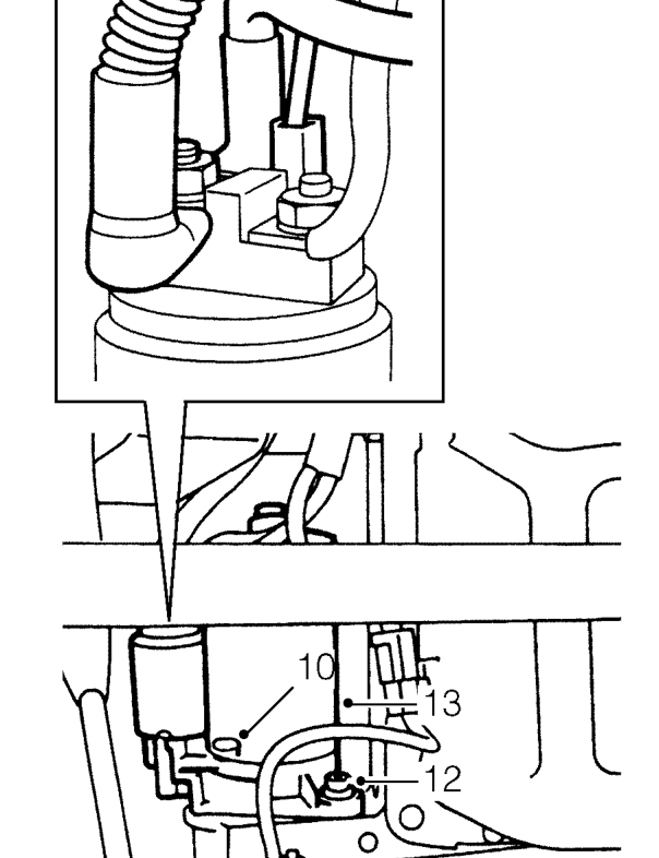 Starter motor refit – Fit heated oxygen sensor.