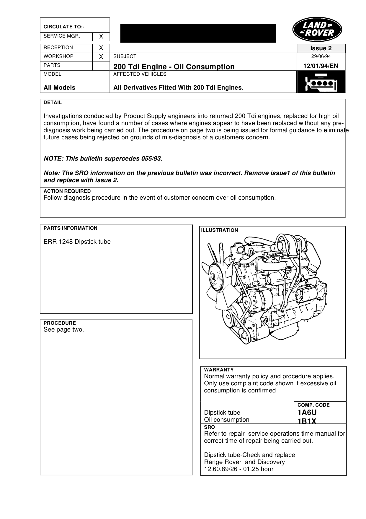 200 Tdi-Oil Consumption – bulletin page 1