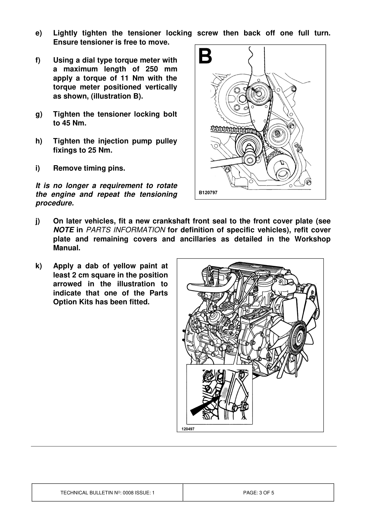 Timing Belt Failure - Misalignment – bulletin page 3