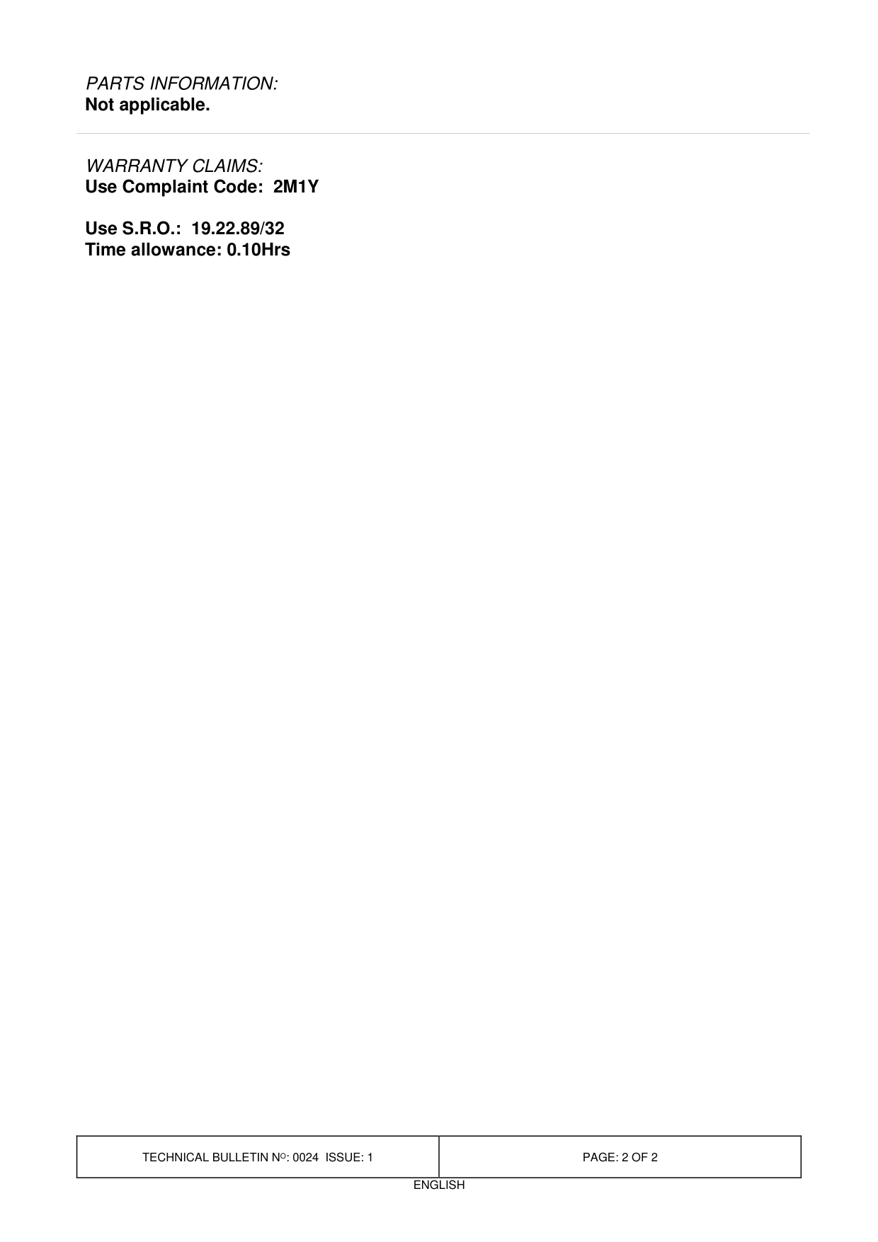 ‘Check Engine’ Light (Mil) Illuminated – bulletin page 2