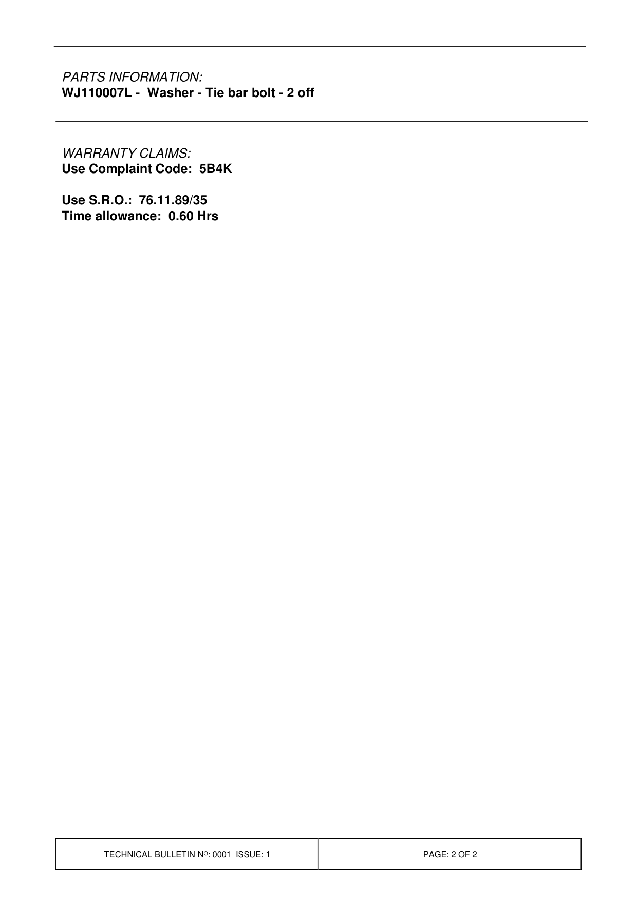 Creak From Rear Suspension - Tow Bar Foul – bulletin page 2