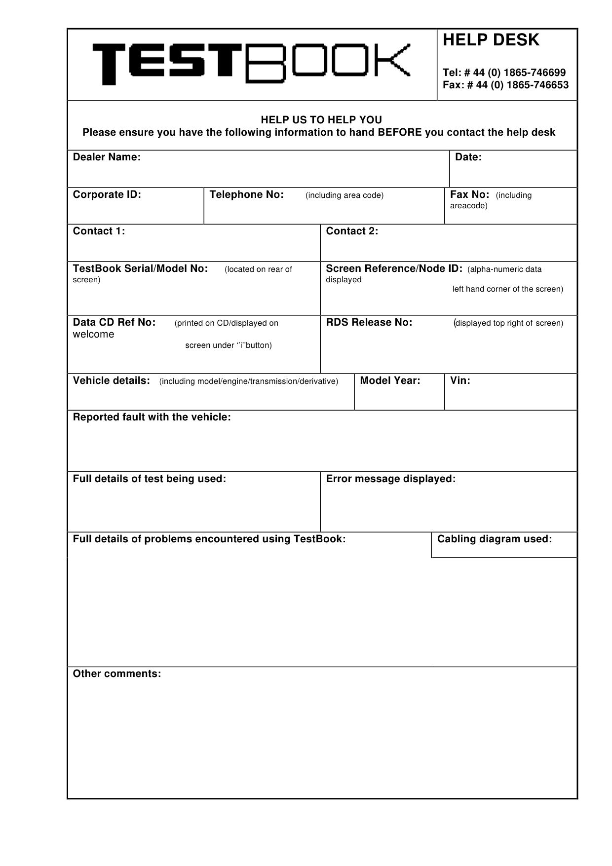 Information Required By Testbook Help Desk – bulletin page 2