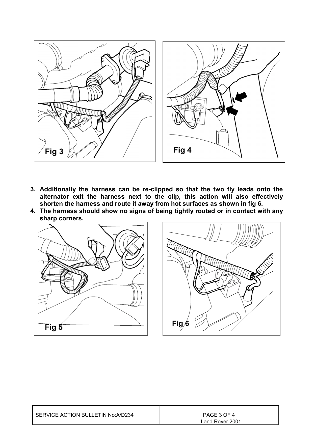 Under Bonnet - Harness Routing – bulletin page 3