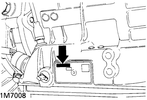 Transfer gearbox serial number – The serial number is stamped on the LH side of the Engine serial number - V8i Engine gearb