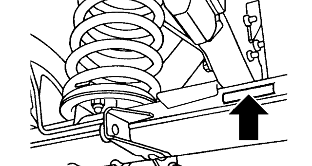 Front axle serial number – Stamped on the front of LH axle tube, inboard of radius arm mounting bracket.