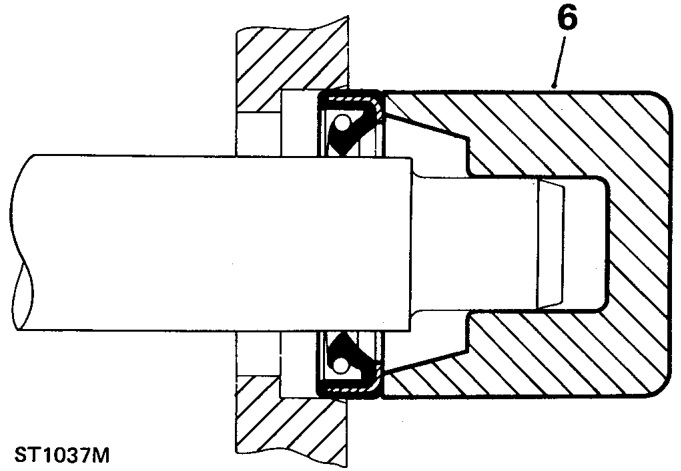 Oil seals – Place lip of seal towards fluid to be sealed and slide into position on shaft, using fitti