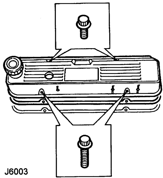 Rocker cover gasket - left hand – Reconnect battery negative lead.