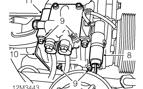 Refit engine assembly – Remove drive belt.