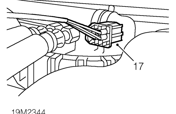 Is removed for access only. – Lower fuel tank sufficiently to gain access to fuel pump multiplug. 22. Remove fuel feed a