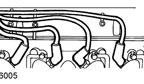 Remove 4 bolts securing engine harness to inlet manifold.