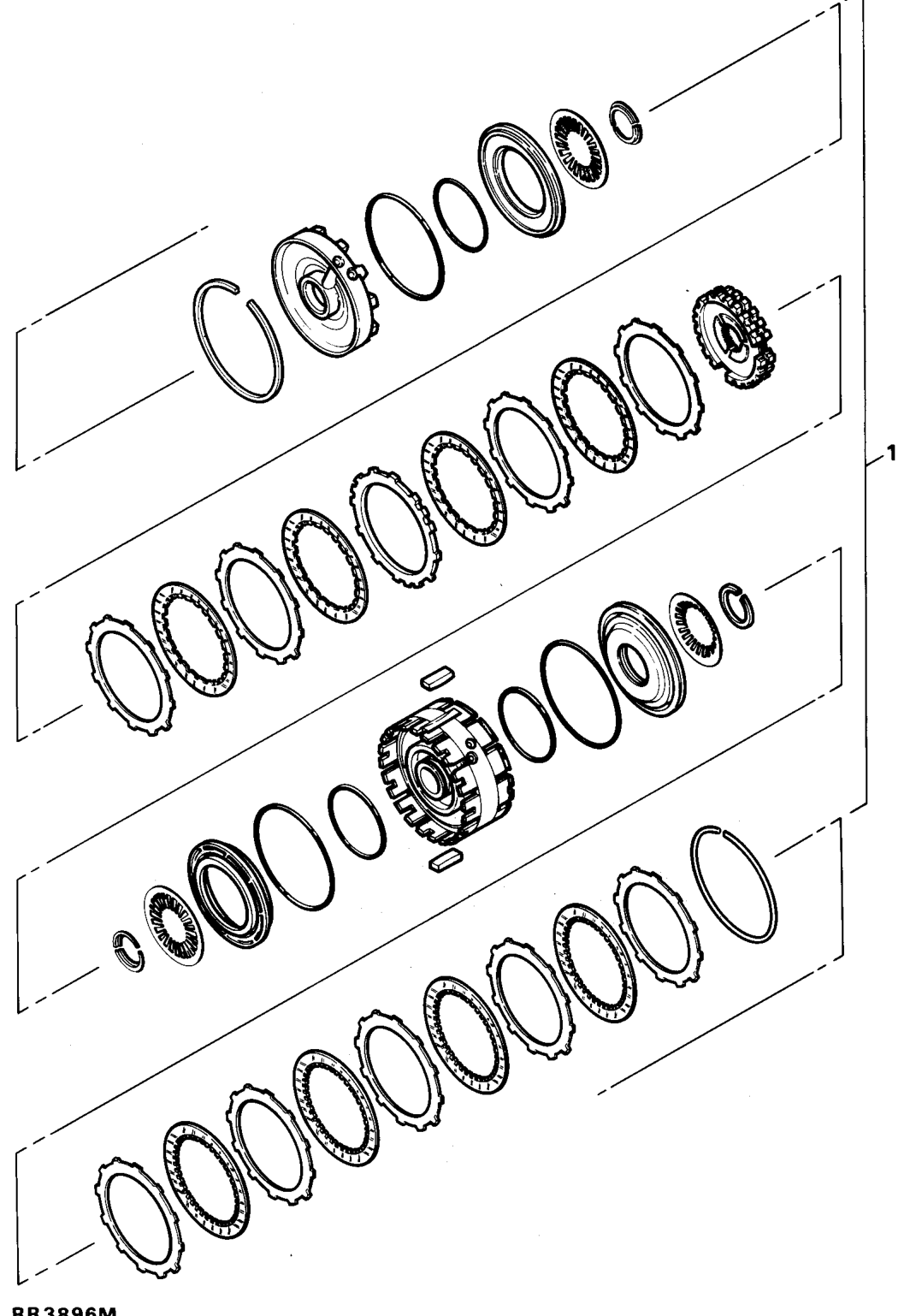 1. C and D Clutch assembly