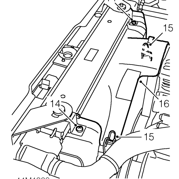 Remove split pin and clevis pin securing hand brake cable to lever. Discard split pin.