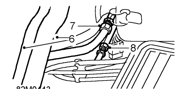 Refit evaporator – Disconnect drain tube from drain pipe on LH side of casing.