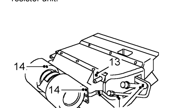 Caution: plug the connections. – resistor unit.