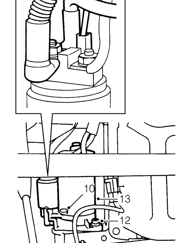 Starter motor refit – Fit heated oxygen sensor.