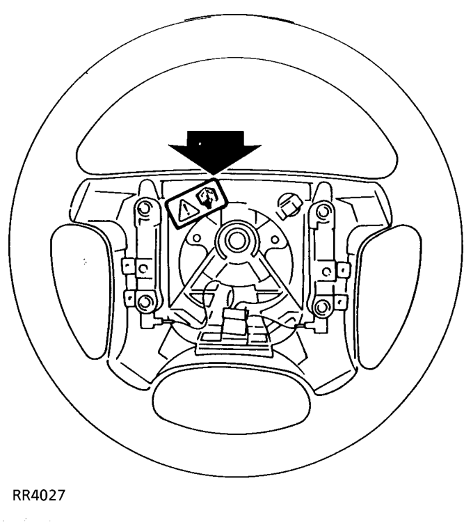 C - ROVER Bar code - The code number must be recorded if the airbag module is to be replac