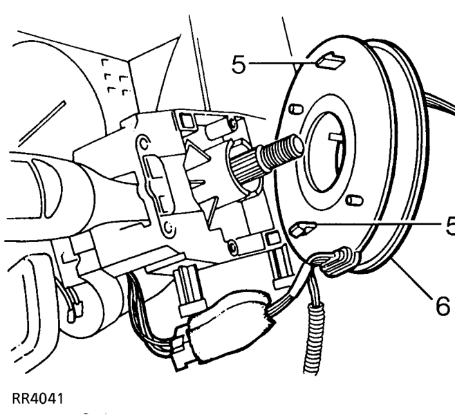 Separate the halves of the nacelle and remove from steering column.