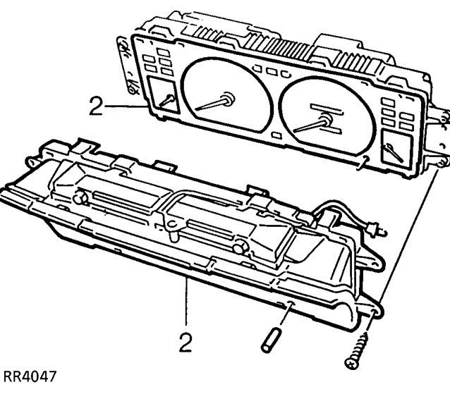Srs warning light bulbs – Remove instrument binnacle. See ELECTRICAL, Repair.