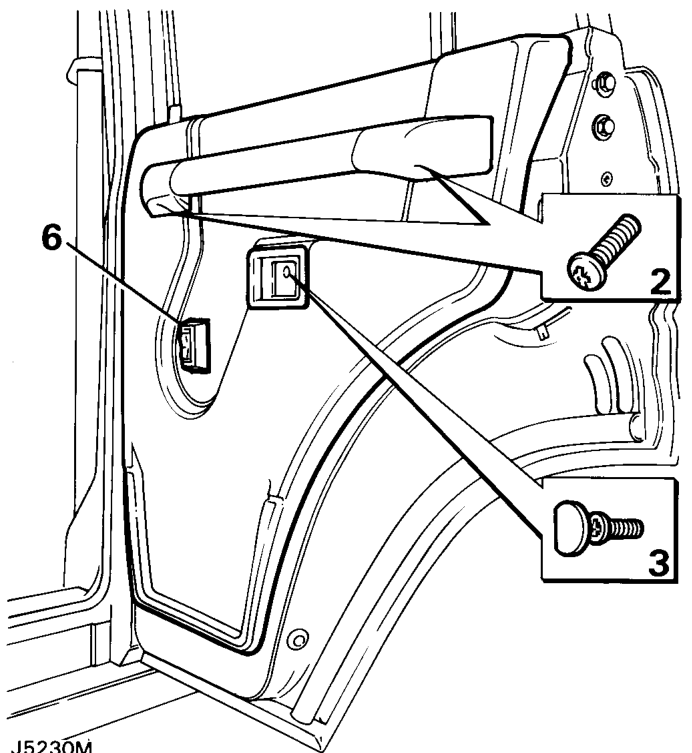Remove refit – Reverse removal procedure. Ensuring correct fitment of the sill button operating rod.