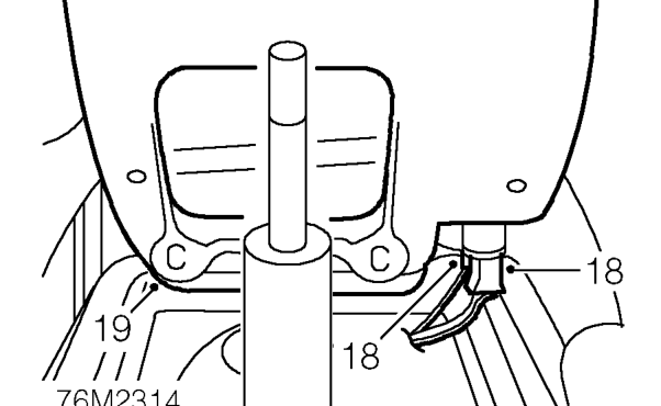 Models fitted with electric front seats – rearwards to gain access to cigar lighter multiplug and illumination bulb Lucar.