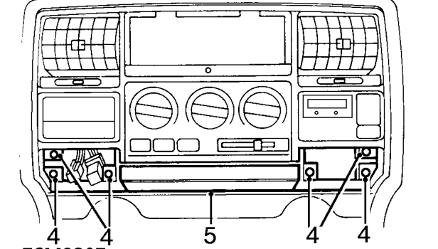 All models – Remove switch pack. See this section.