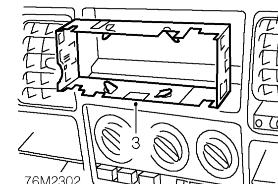 Dash panel central louvre panel – Remove radio. See ELECTRICAL, Repair.