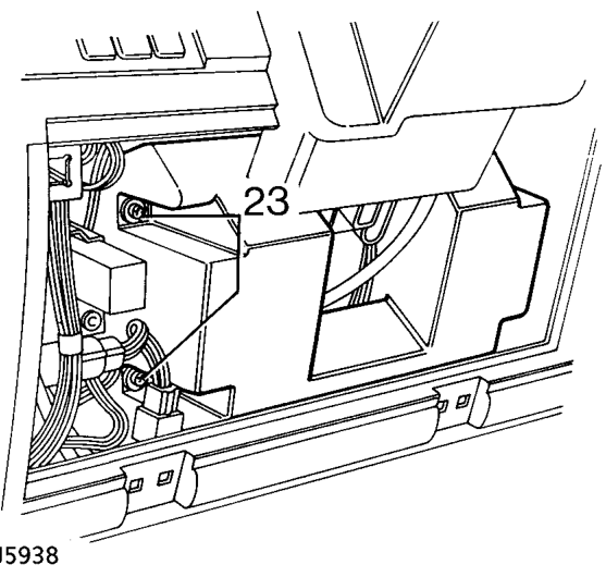Remove 4 bolts securing dash panel to side lower mounting brackets.