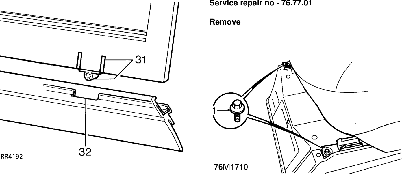 Front seat - electric – Service repair no - 76.77.01