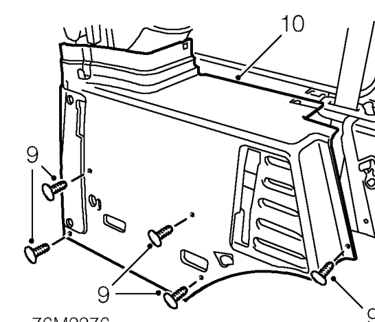 ’e’ post trim casing - rh