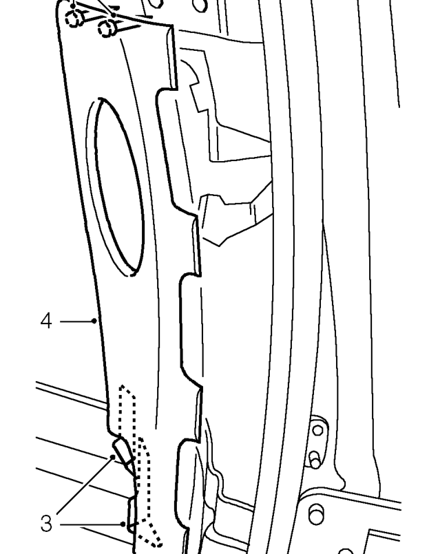 ’e’ post trim casing - rh – Remove rear speaker. See ELECTRICAL, Repair.