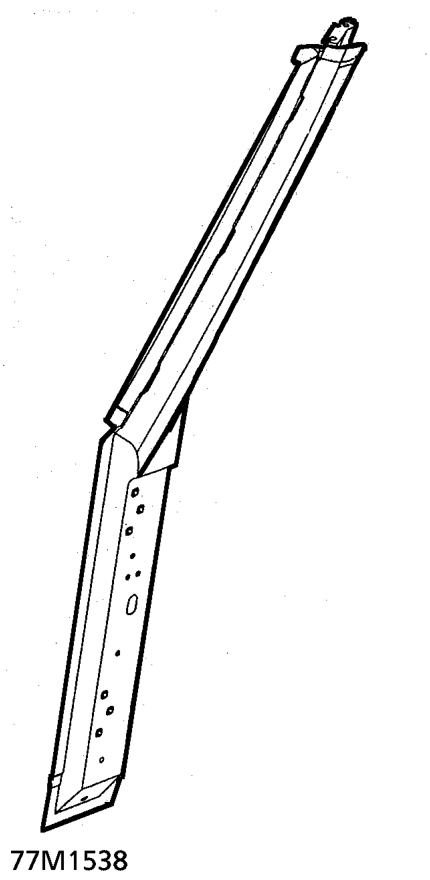 ’a’ post – The ’A’ post assembly is fitted to the bulkhead, dash side panel and inner sill.